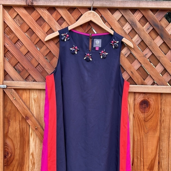 Vince Camuto High Low Modern Dress Contemporary Office or Evening Wear Sz 8 - Picture 2 of 9
